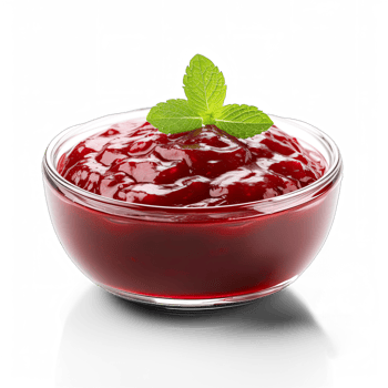 Cranberry sauce isolated on transparent background png
