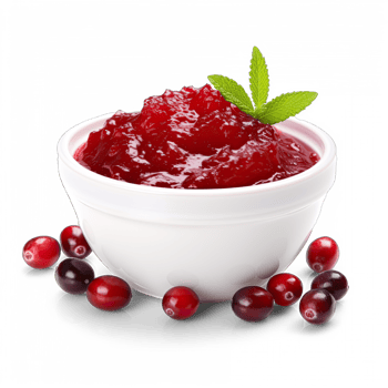 Cranberry sauce isolated on transparent background png