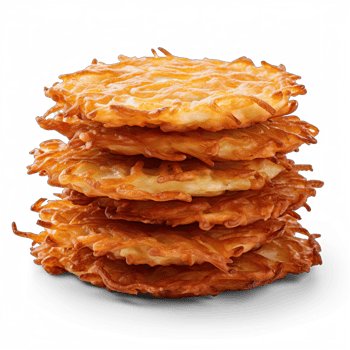 Latkes isolated on transparent background png