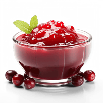 Cranberry sauce isolated on transparent background png