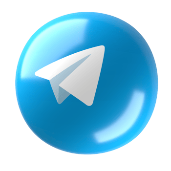 Telegram 3D Logo png