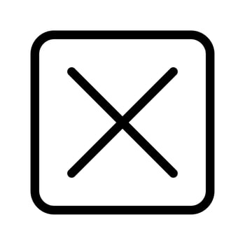 Close Icon Vector Symbol Design Illustration