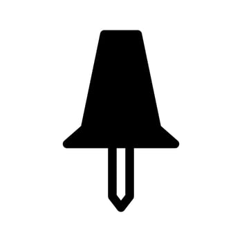 Thumb Tack Icon Vector Symbol Design Illustration