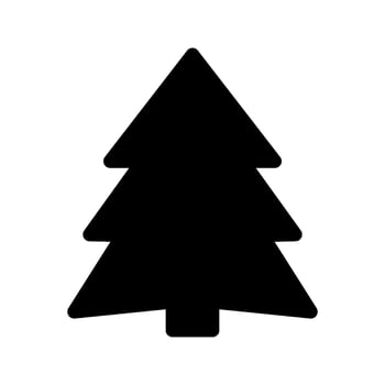 Pine Tree Icon Vector Symbol Design Illustration