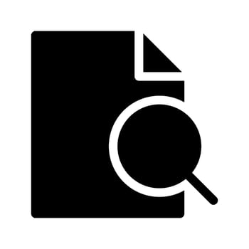 Search Document Icon Vector Symbol Design Illustration