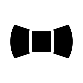 Bow Tie Icon Vector Symbol Design Illustration