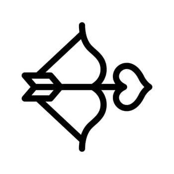 Love Bow Icon Vector Symbol Design Illustration