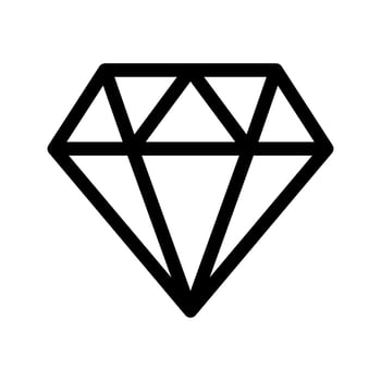 Diamond Icon Vector Symbol Design Illustration