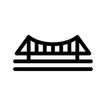 Bridge Icon Vector Symbol Design Illustration