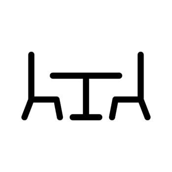 Table Icon Vector Symbol Design Illustration