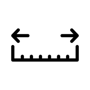 Measure Icon Vector Symbol Design Illustration