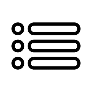 List Icon Vector Symbol Design Illustration