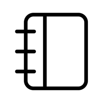 Diary Icon Vector Symbol Design Illustration