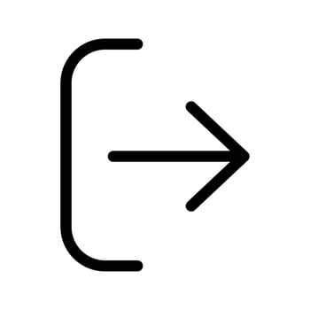 Sign Out Icon Vector Symbol Design Illustration