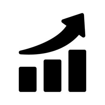 Growth Icon Vector Symbol Design Illustration