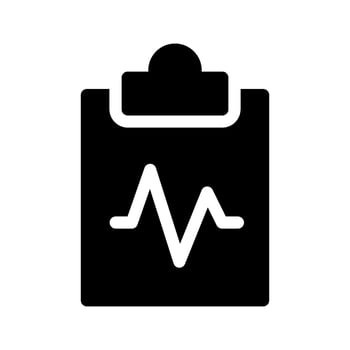Medical History Icon Vector Symbol Design Illustration