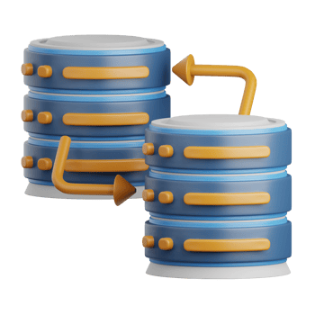 3d rendering server data isolated useful for cloud, network, computing, technology, database, server and connection design element png