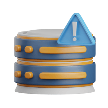 3d rendering server error isolated useful for cloud, network, computing, technology, database, server and connection design element png