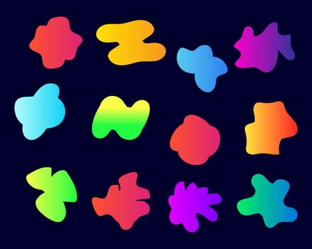 Free Colorful Shapes Vector Art, Colorful vector shapes set