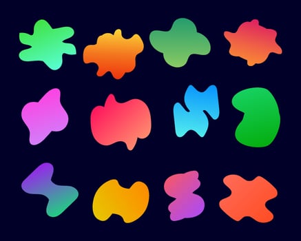 Free Colorful Shapes Vector Art, Colorful vector shapes set