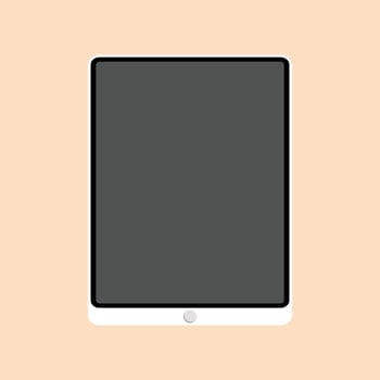 Tablet vector flat illustration