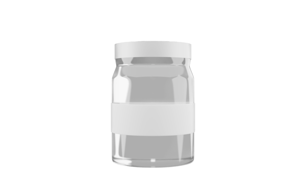 3D rendering of sampling bottle, use for blood, substance sample, substance in laboratory png