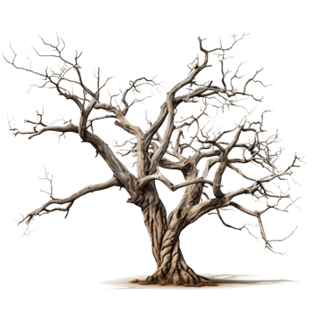 dead tree on transparent background png