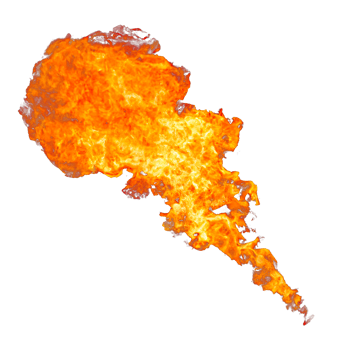 Meteorite or fireball. ball of fire. glowing magma sphere. large sphere of red energy. fantasy game spell icon. Generative AI. png