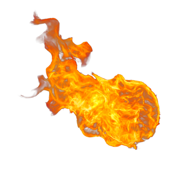 Meteorite or fireball. ball of fire. glowing magma sphere. large sphere of red energy. fantasy game spell icon. Generative AI. png