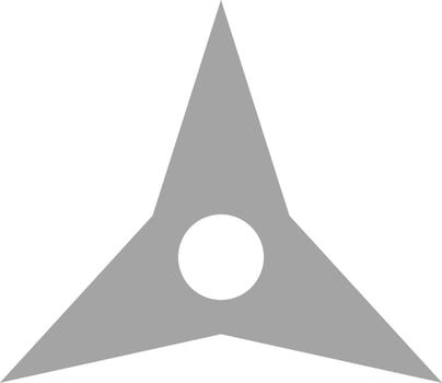 Shuriken 3 corner vector illustration