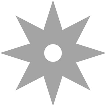 Shuriken 8 corner vector illustration