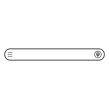 Modern search box vector