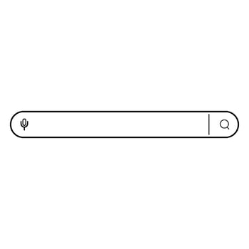 Modern search box vector