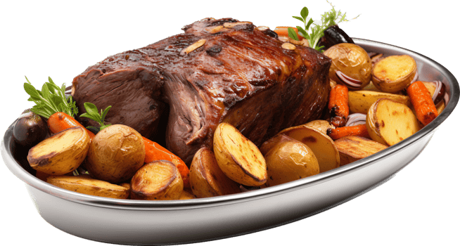 Sunday roast png with AI generated.