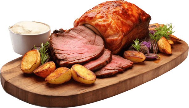 Sunday roast png with AI generated.