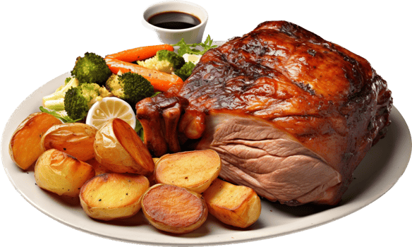 Sunday roast png with AI generated.