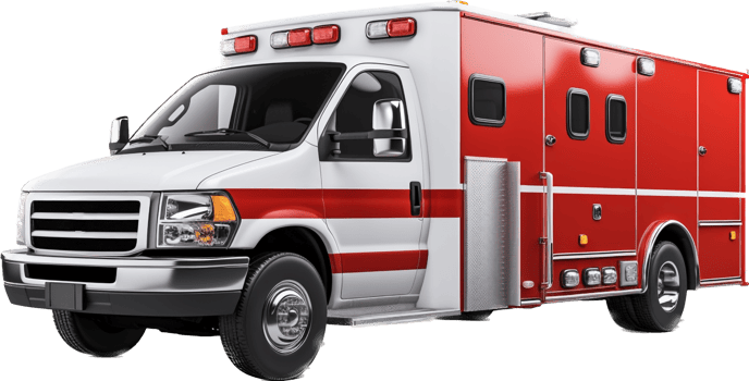 Ambulance png with AI generated.