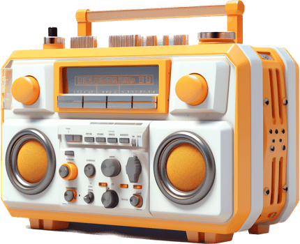 Audio png with AI generated.