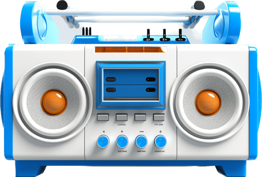 Audio png with AI generated.