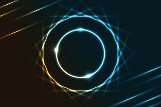 circular neon wallpaper, neon background, circular neon with lighting background vector
