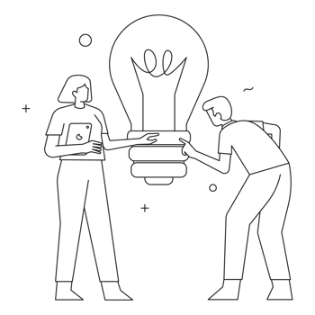 Idea Start Up 2D Outline Illustrations png
