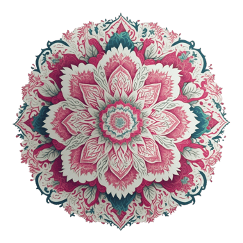 Mandala Design, Colorful Mandala Design, AI Generated png