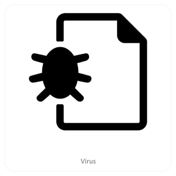Virus and disease icon concept vector