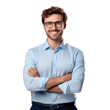 Businessman on isolated png