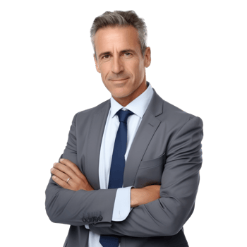 Businessman on isolated png