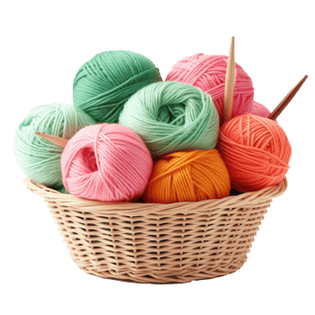 Knitting kit isolated png