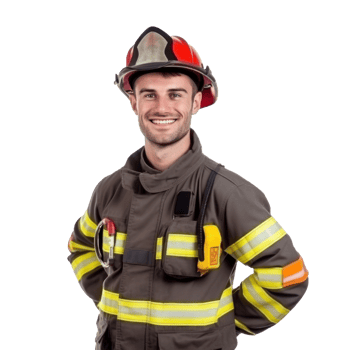 Man fire fighter png