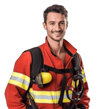 Man fire fighter png