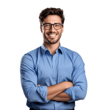 Businessman on isolated png
