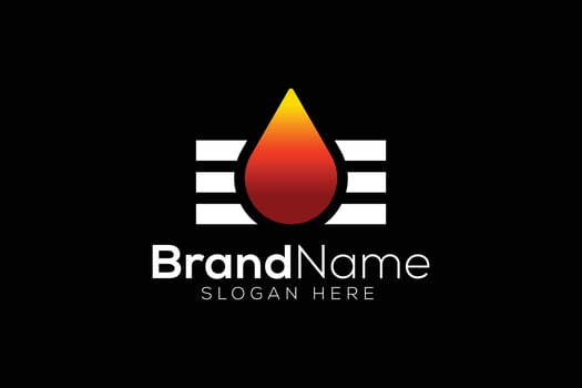 Trendy and Professional letter E E oil drop logo design vector template